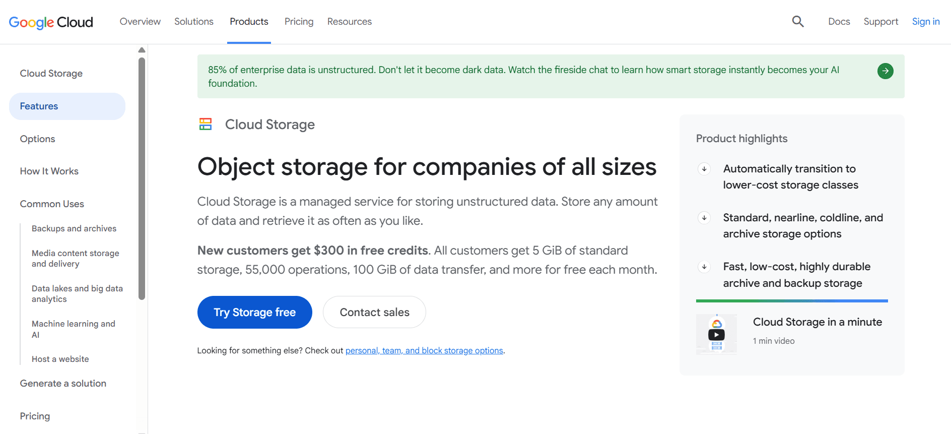 Google Cloud Storage
